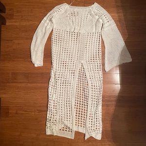 Beach crochet coverup